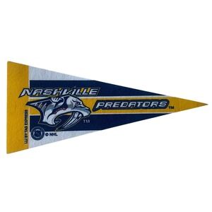 Nashville‎ predators Vintage NHL Hockey Mini Pennant 9"x4" Felt Banner Flag